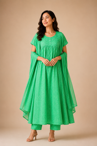 Meghalaya Bloom Cotton Lounge Dress