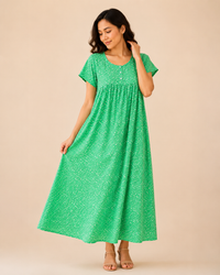 Meghalaya Bloom Cotton Lounge Dress