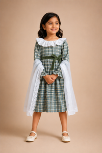 Willow Lace Plaid Dress