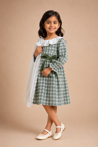 Willow Lace Plaid Dress