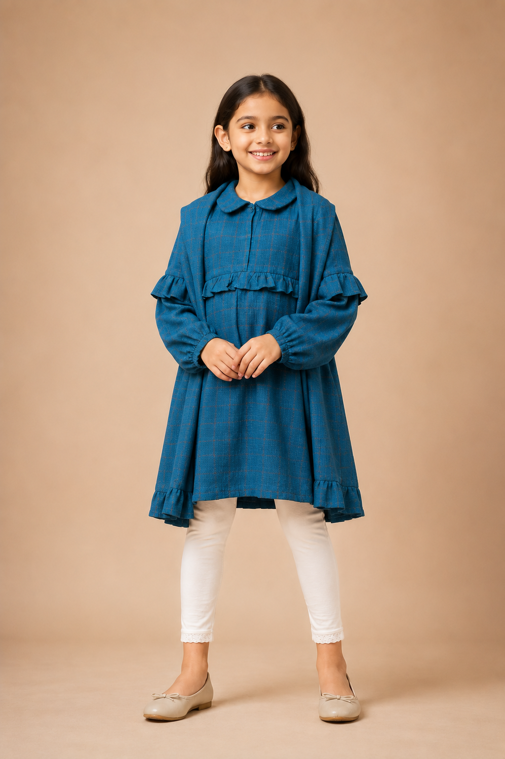 Azure Belle Ruffle Dress